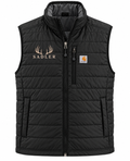 Black Gilliam SADLER vest with bone embroidery