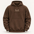5AM Coffee brown SADLER hoodie with bone embroidery