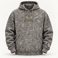 Deadwood camouflage SADLER hoodie with bone embroidery