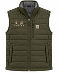 Green Gilliam SADLER vest with bone embroidery