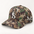 The Hadley camouflage SADLER hat with white embroidery